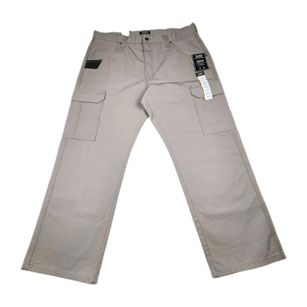 Levi Strauss Contractor Cargo Pants Mens 40x30 Khaki Ripstop NWT Utility Work